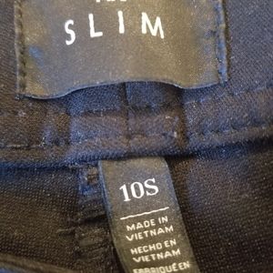 Black dress trousers